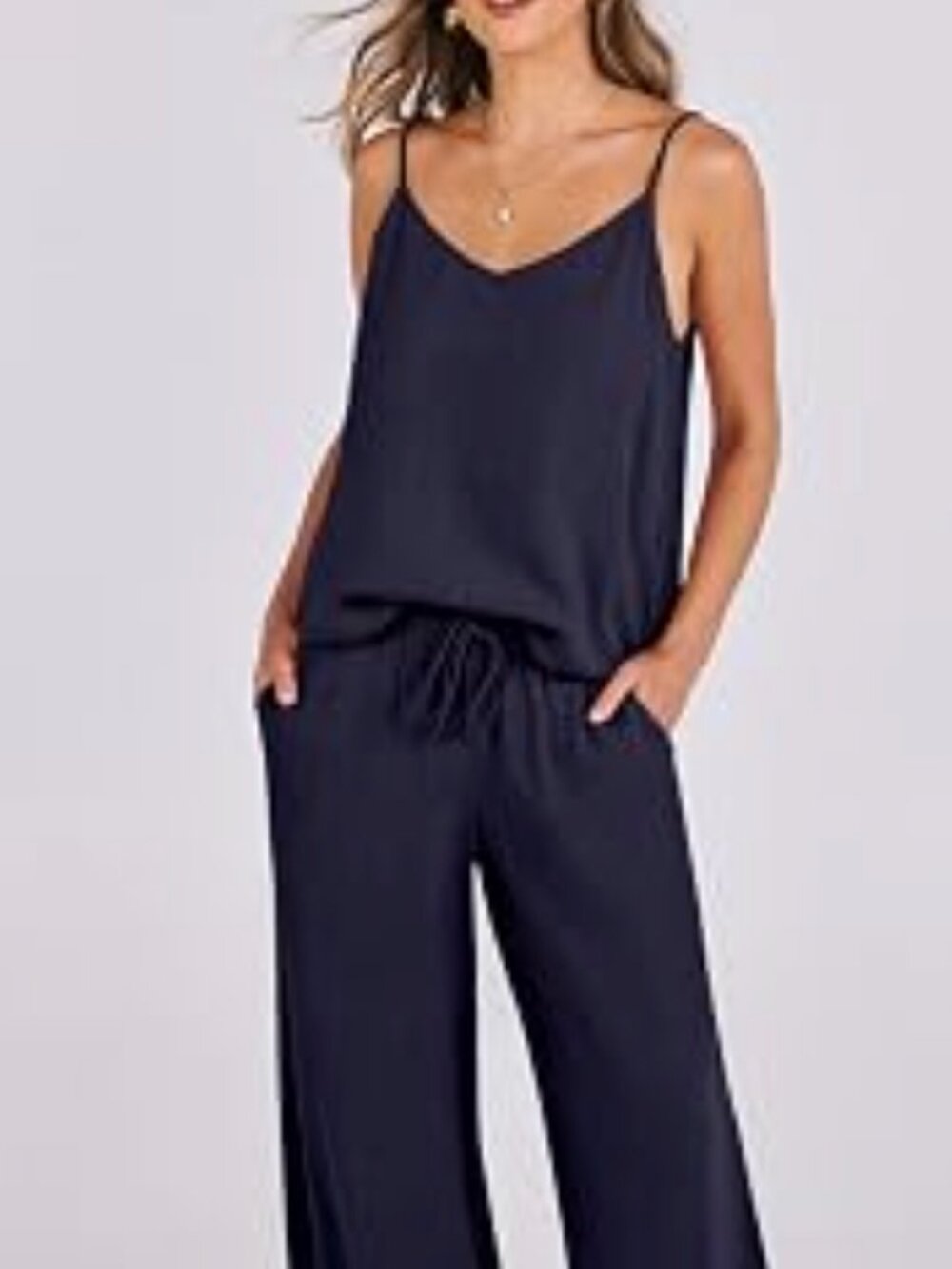 NWT Navy Lounge Jumpsuit